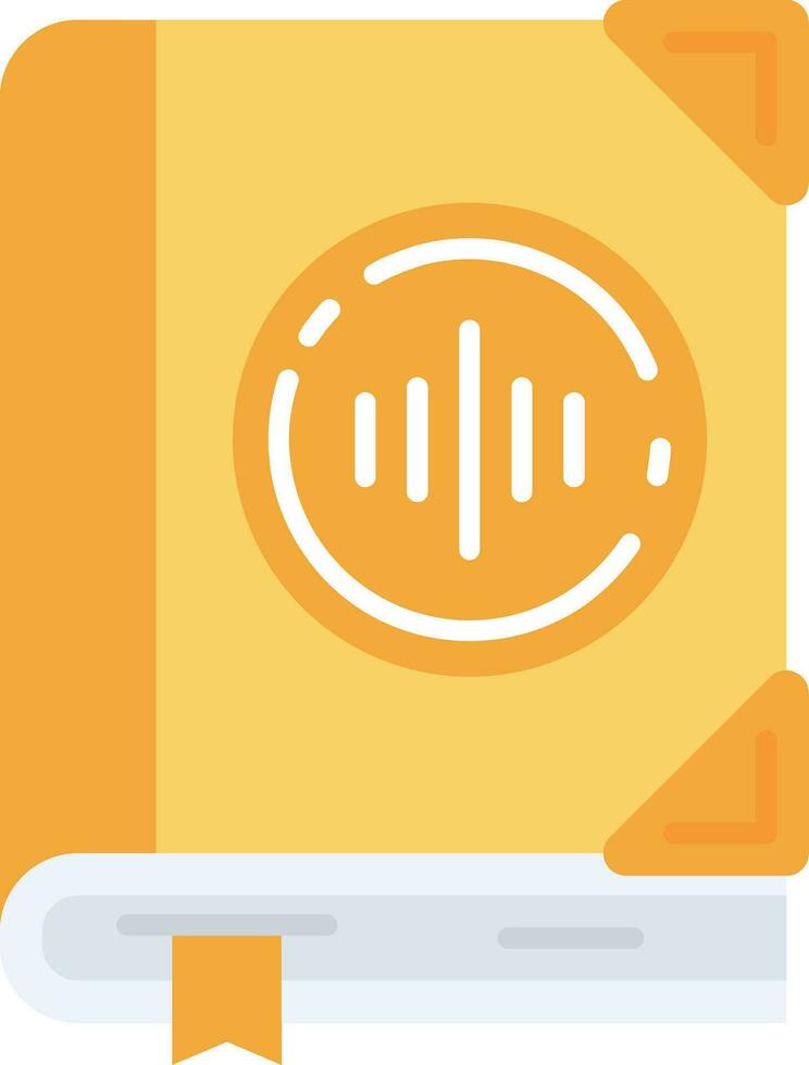 Audio book Line Filled Icon vector