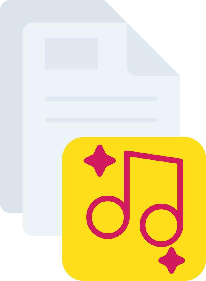 Music Line Filled Icon vector