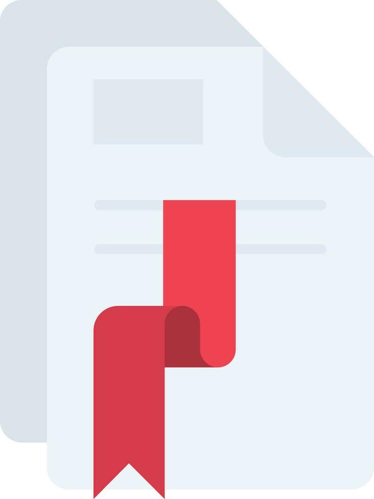 Bookmark Line Filled Icon vector