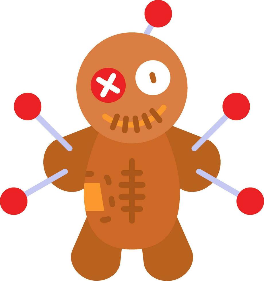 Voodoo Line Filled Icon vector