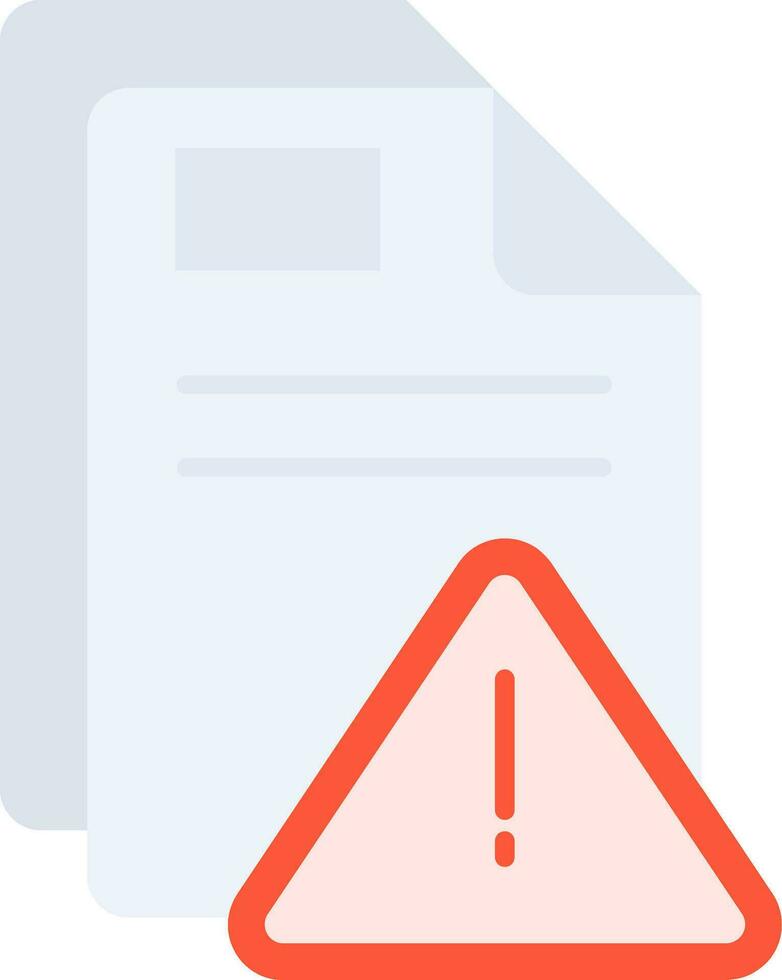 Alert Line Filled Icon vector