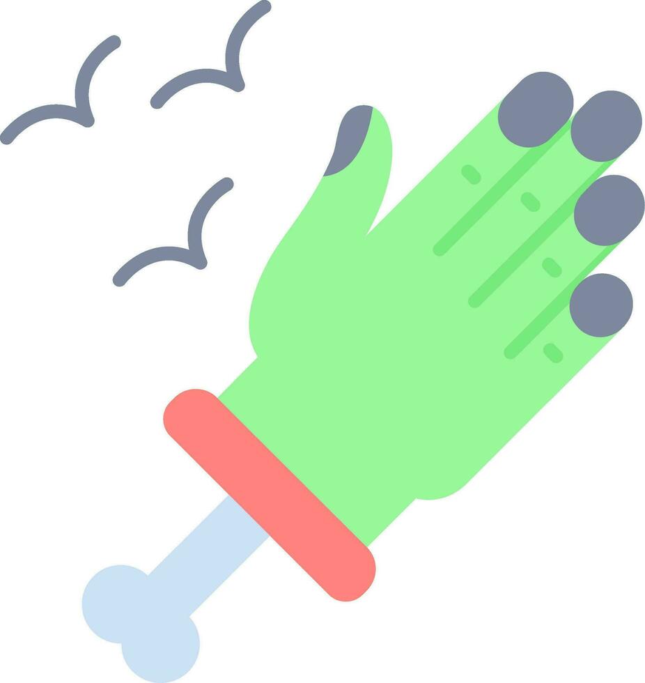 Hand Line Filled Icon vector