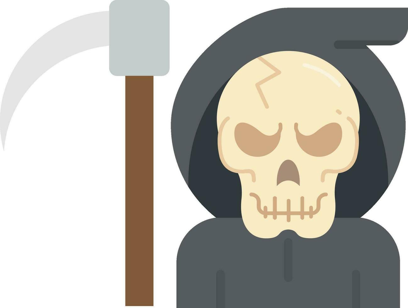 Death Line Filled Icon vector
