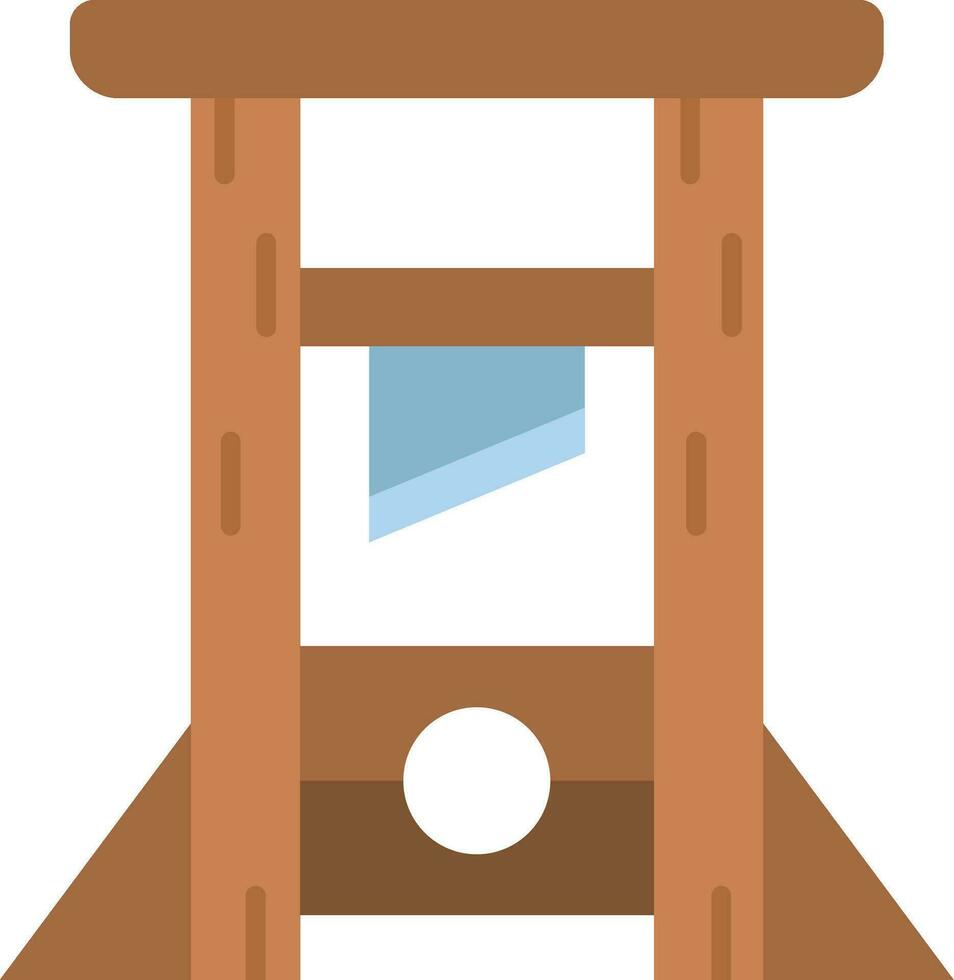 Guilotine Line Filled Icon vector