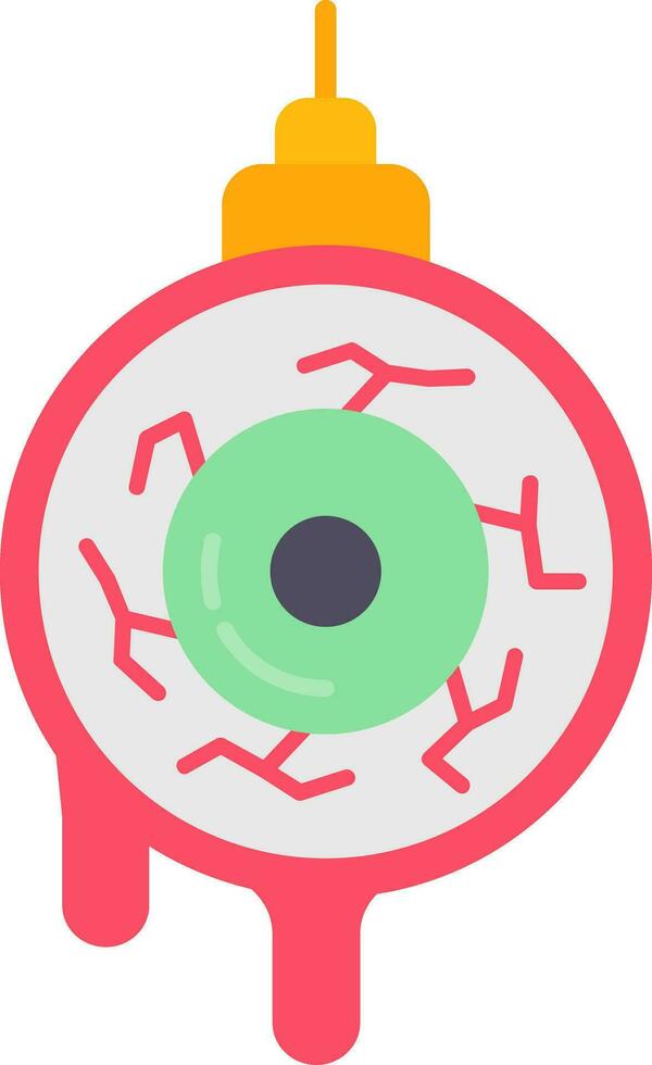 Eye ball Line Filled Icon vector