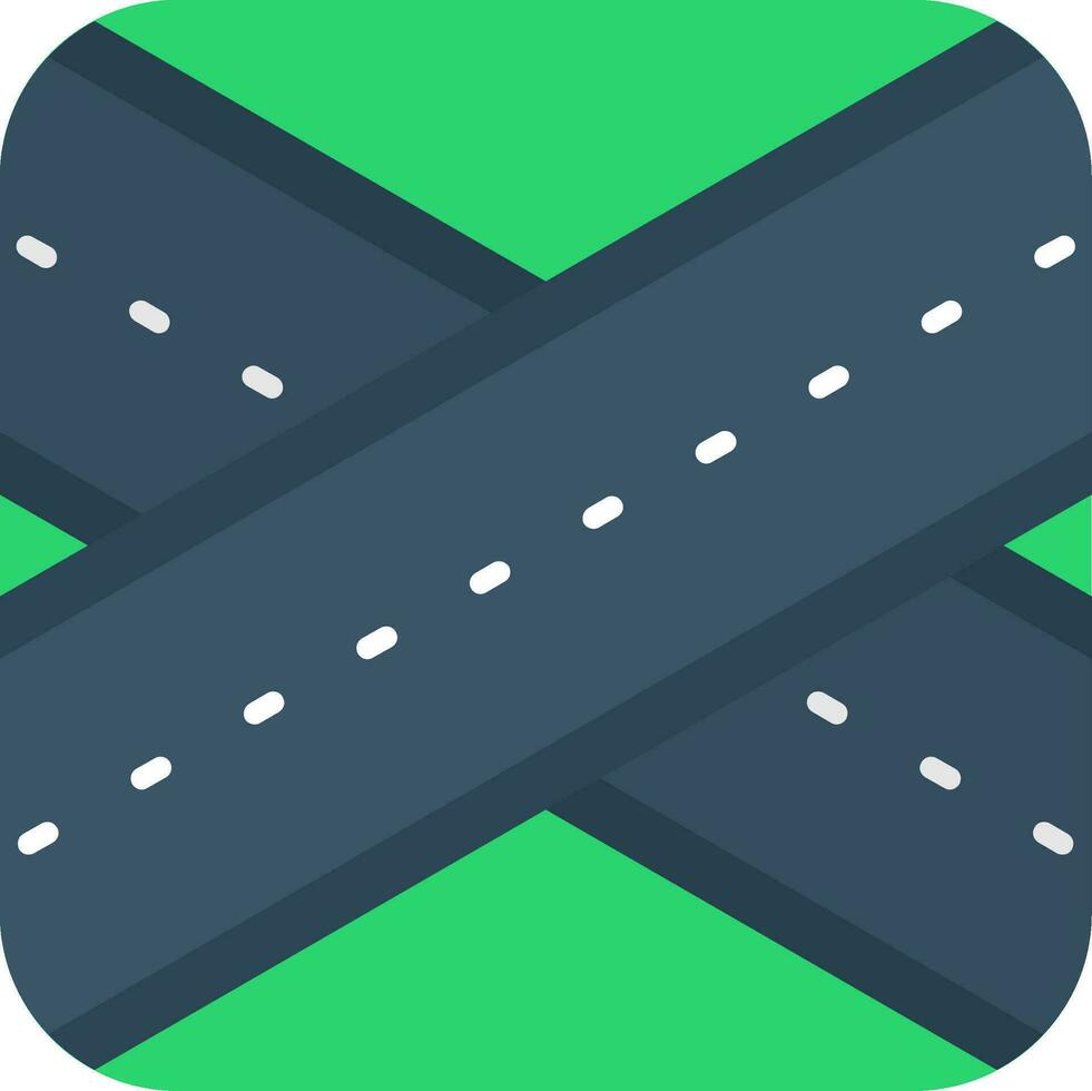 Overpass Line Filled Icon vector