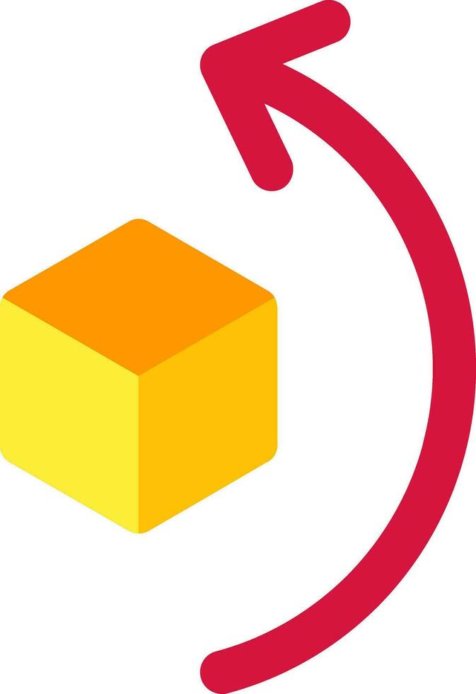 Rotate left Line Filled Icon vector