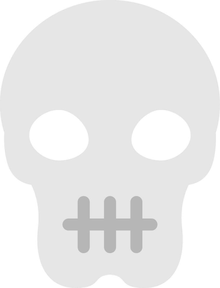 Skull Line Filled Icon vector