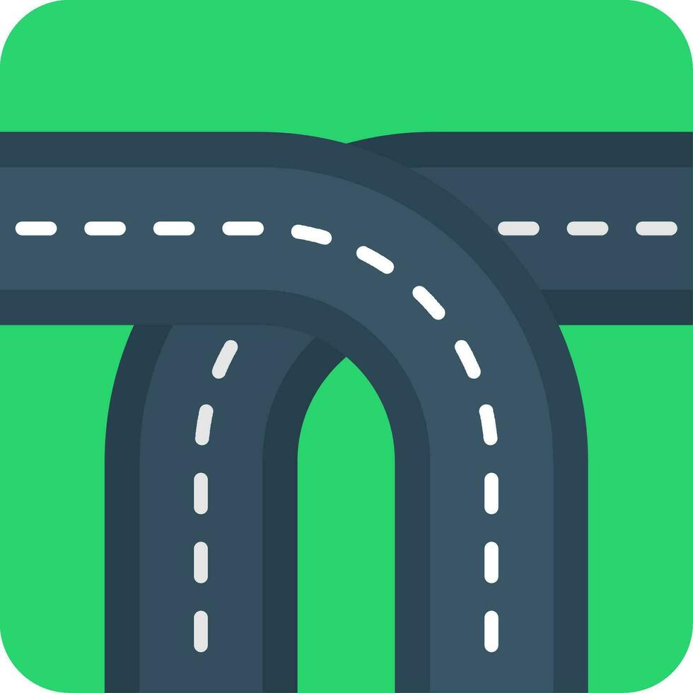Crossing Line Filled Icon vector