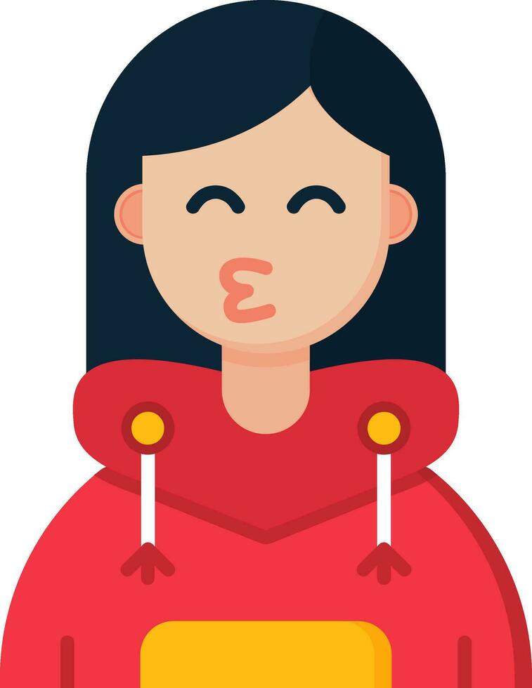 Kiss Line Filled Icon vector