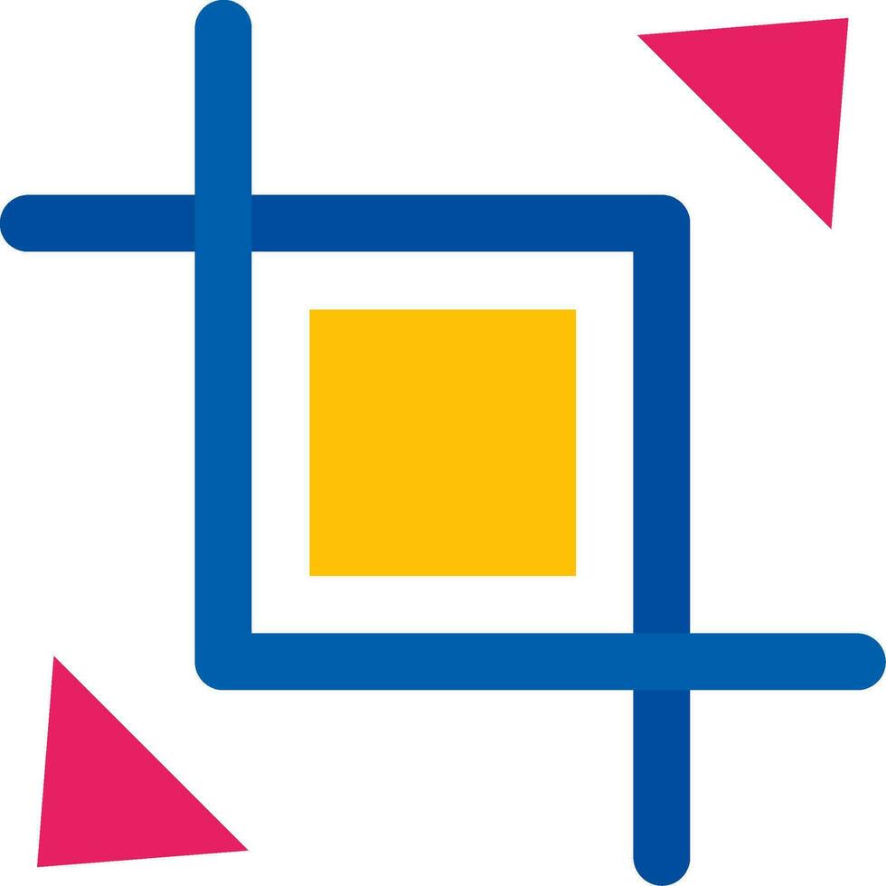 Expand crop resize Line Filled Icon vector