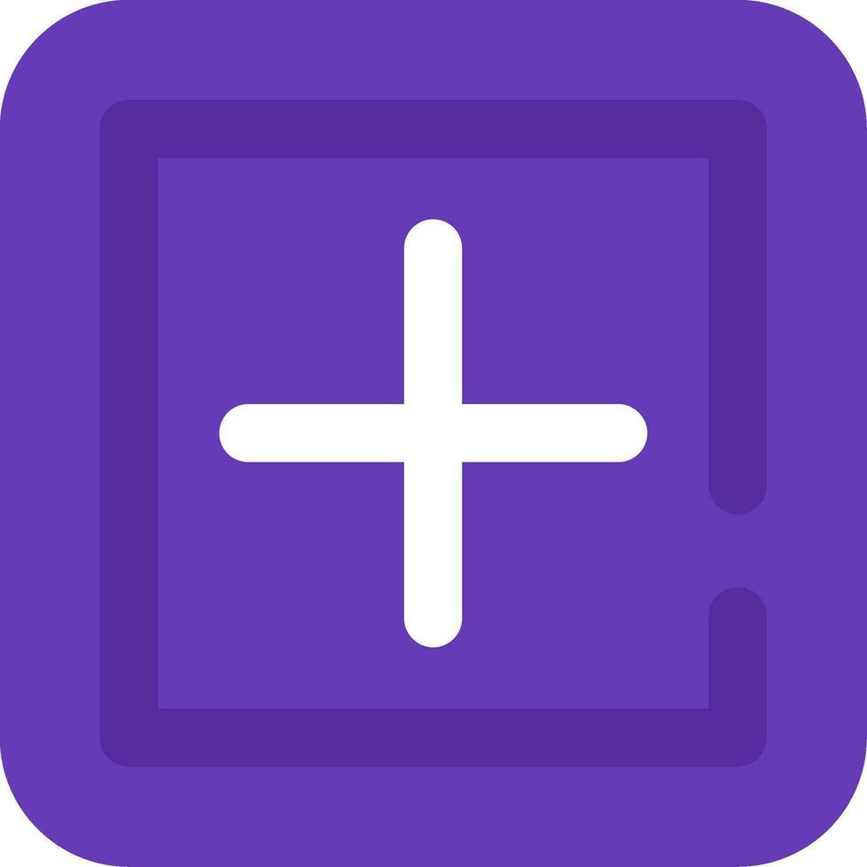 Add square Line Filled Icon vector