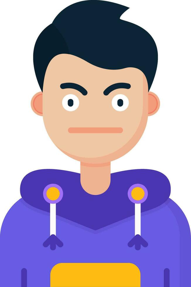 Embarrassed Line Filled Icon vector