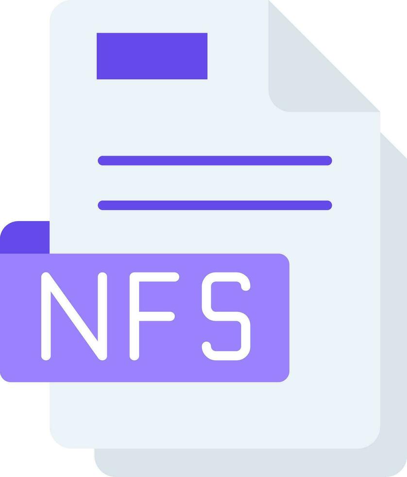 Nfs Line Filled Icon vector