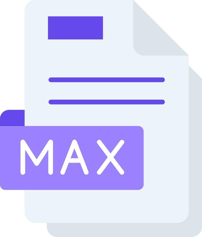 Max Line Filled Icon vector