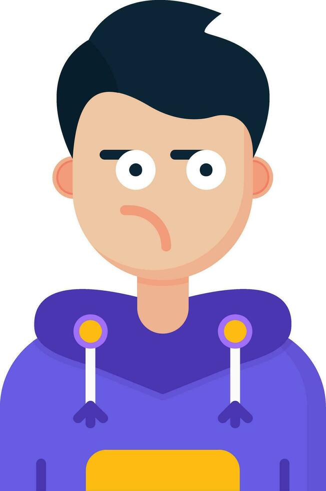 Suspicious Line Filled Icon vector