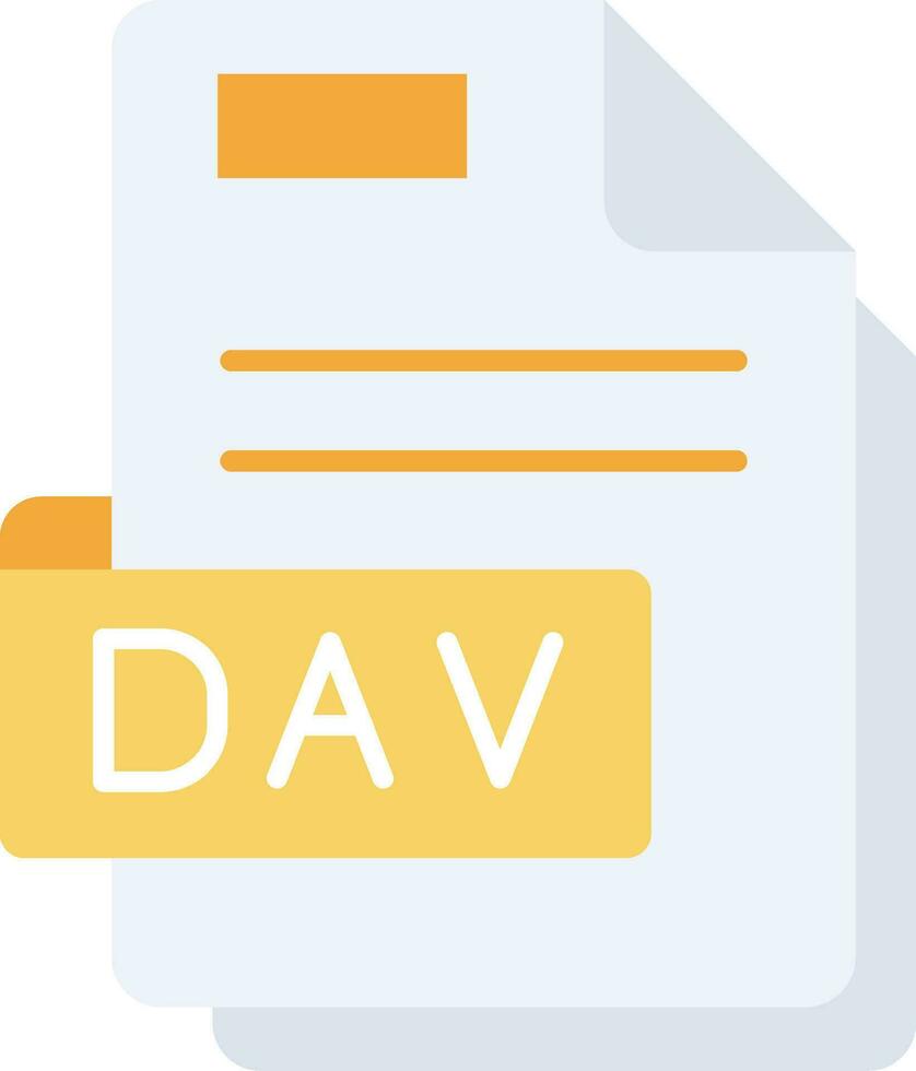 Dav Line Filled Icon vector