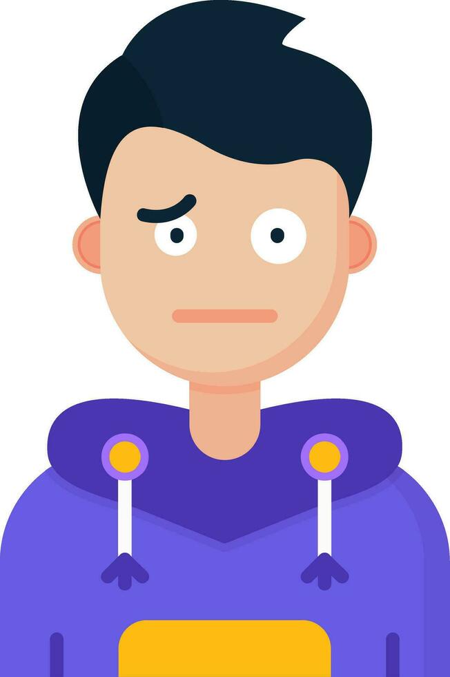 Confused Line Filled Icon vector