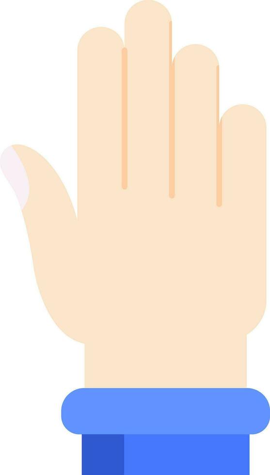 Hand Line Filled Icon vector