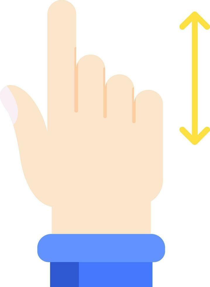 Vertical Scroll Line Filled Icon vector