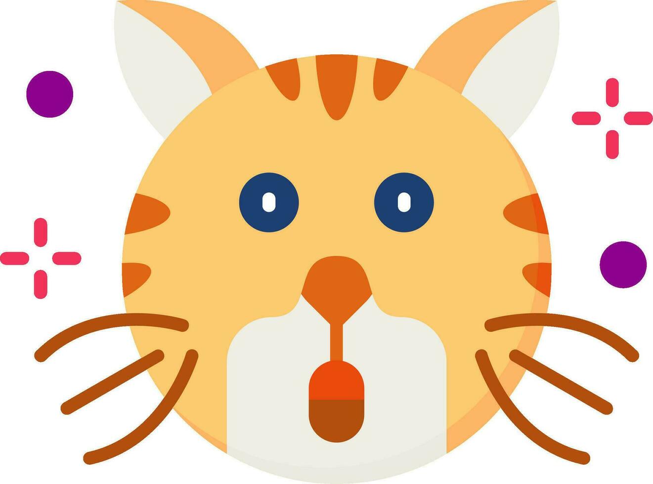 Surprised Line Filled Icon vector