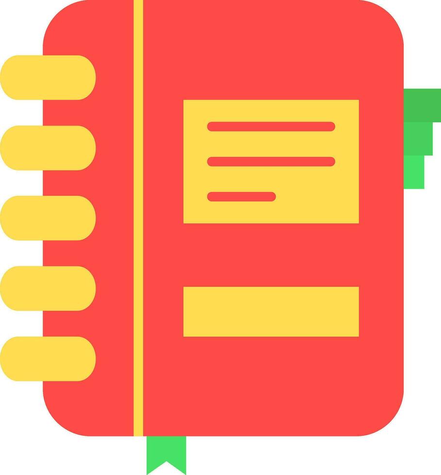 Notebook Line Filled Icon vector