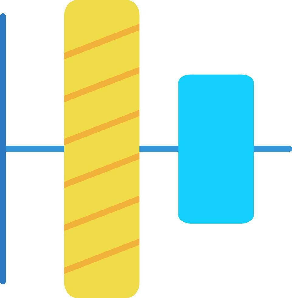 Vertical alignment Line Filled Icon vector