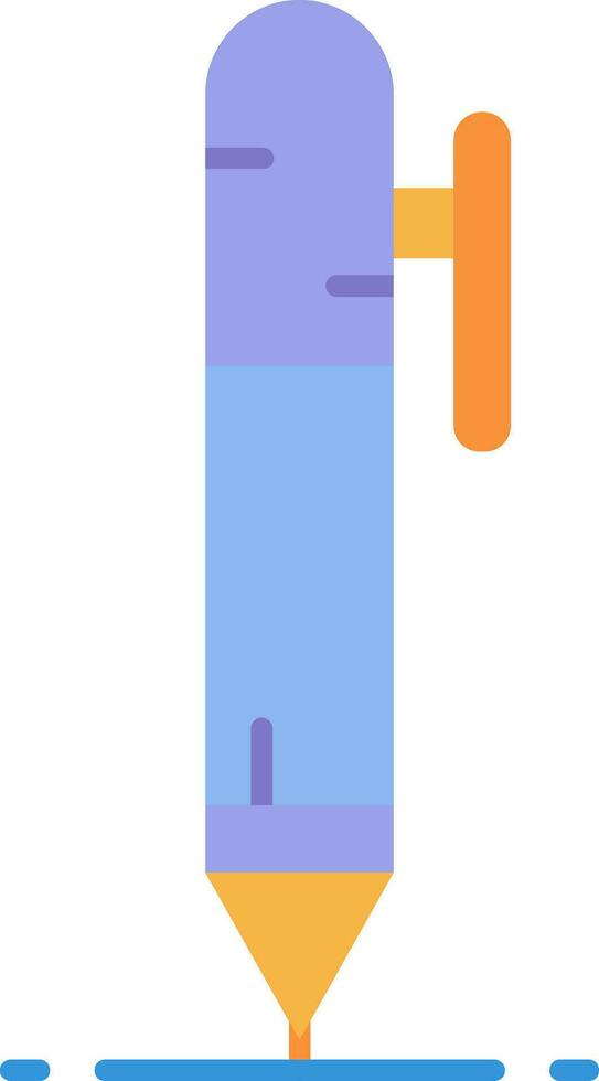 Pen Line Filled Icon vector
