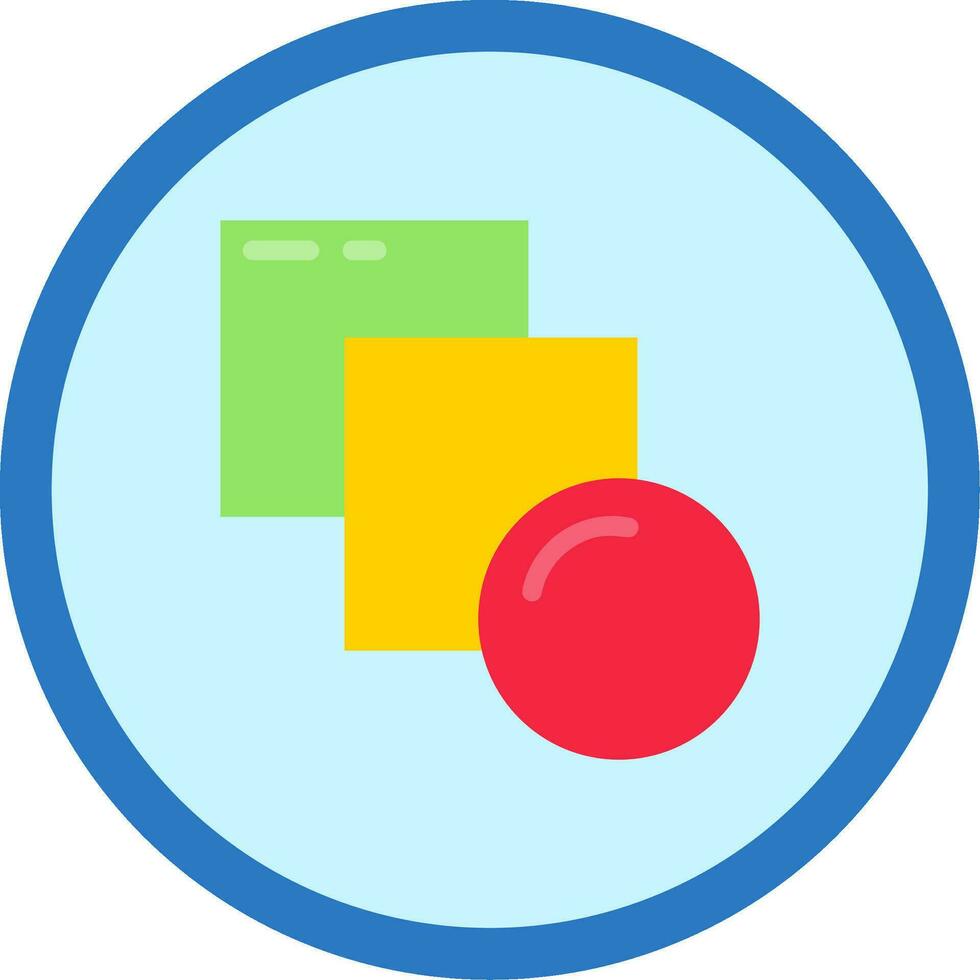 Blend Line Filled Icon vector