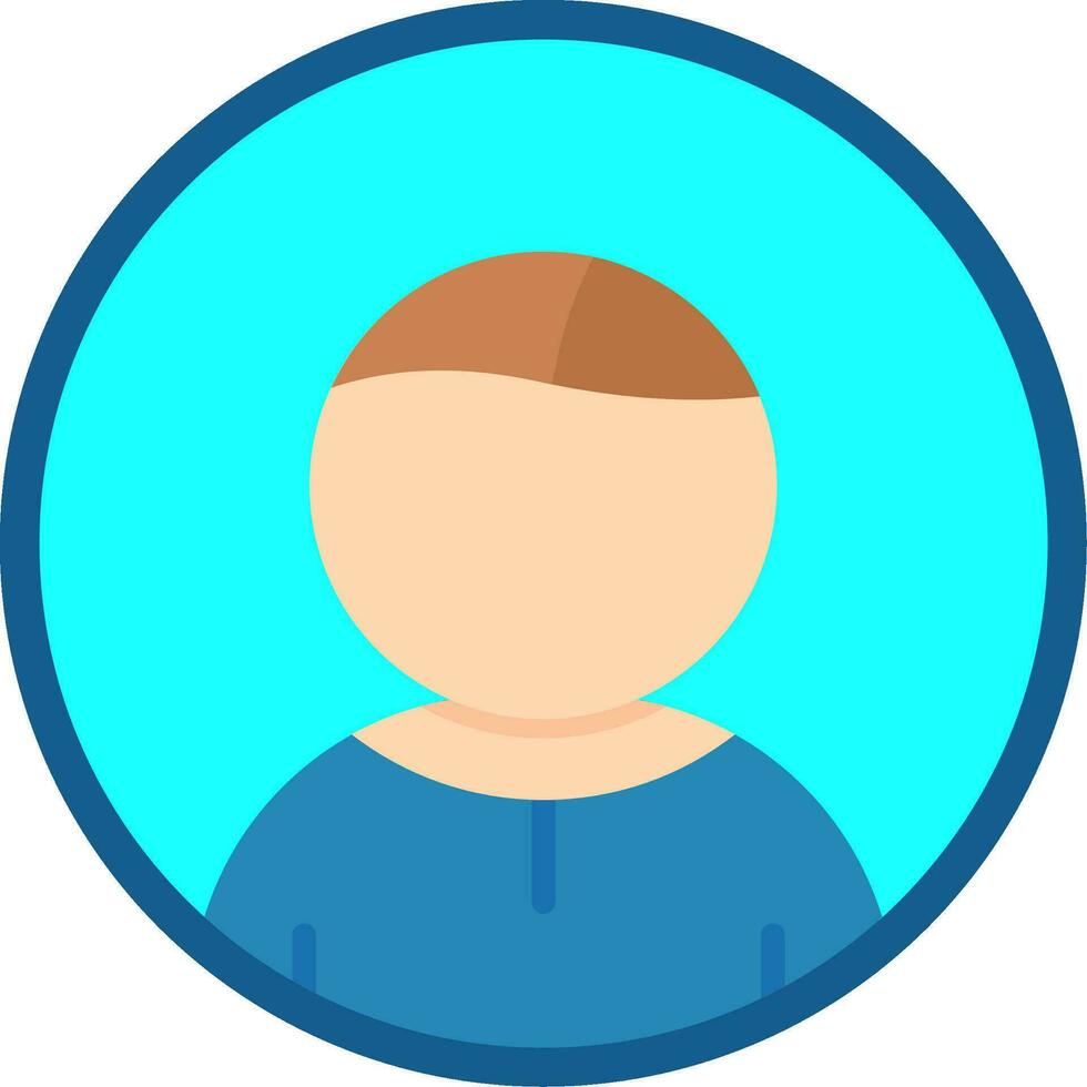 User Line Filled Icon vector
