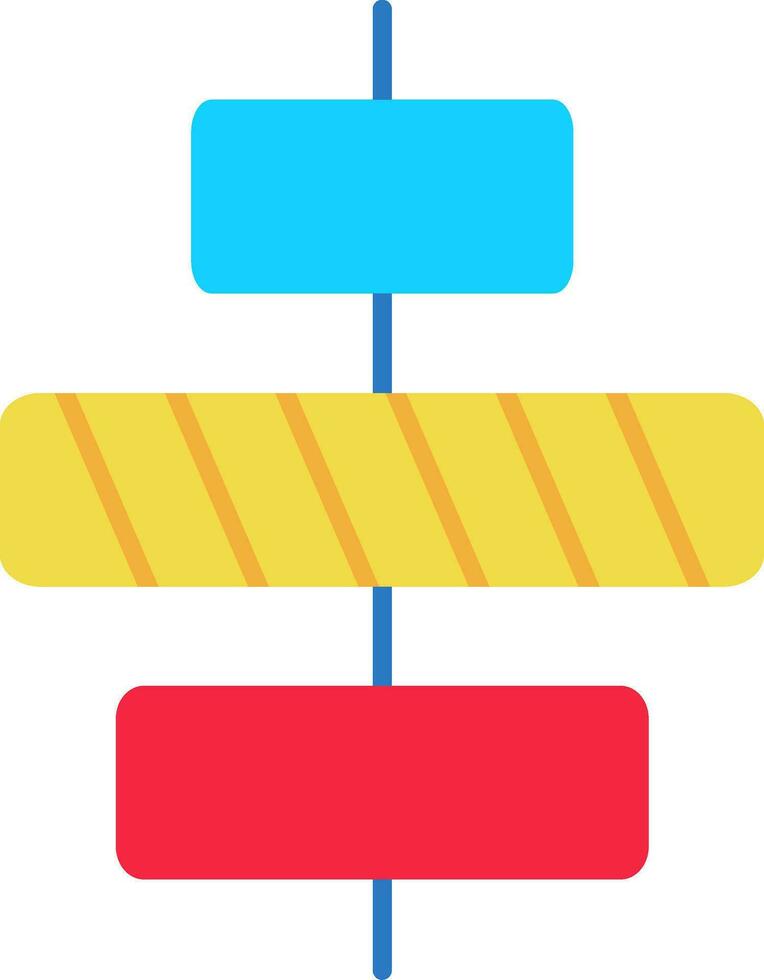 Center alignment Line Filled Icon vector