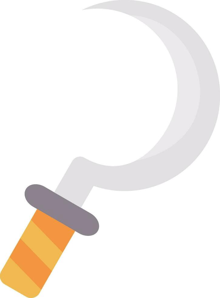 Sickle Line Filled Icon vector