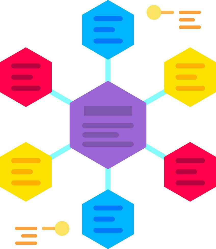 Relation Line Filled Icon vector