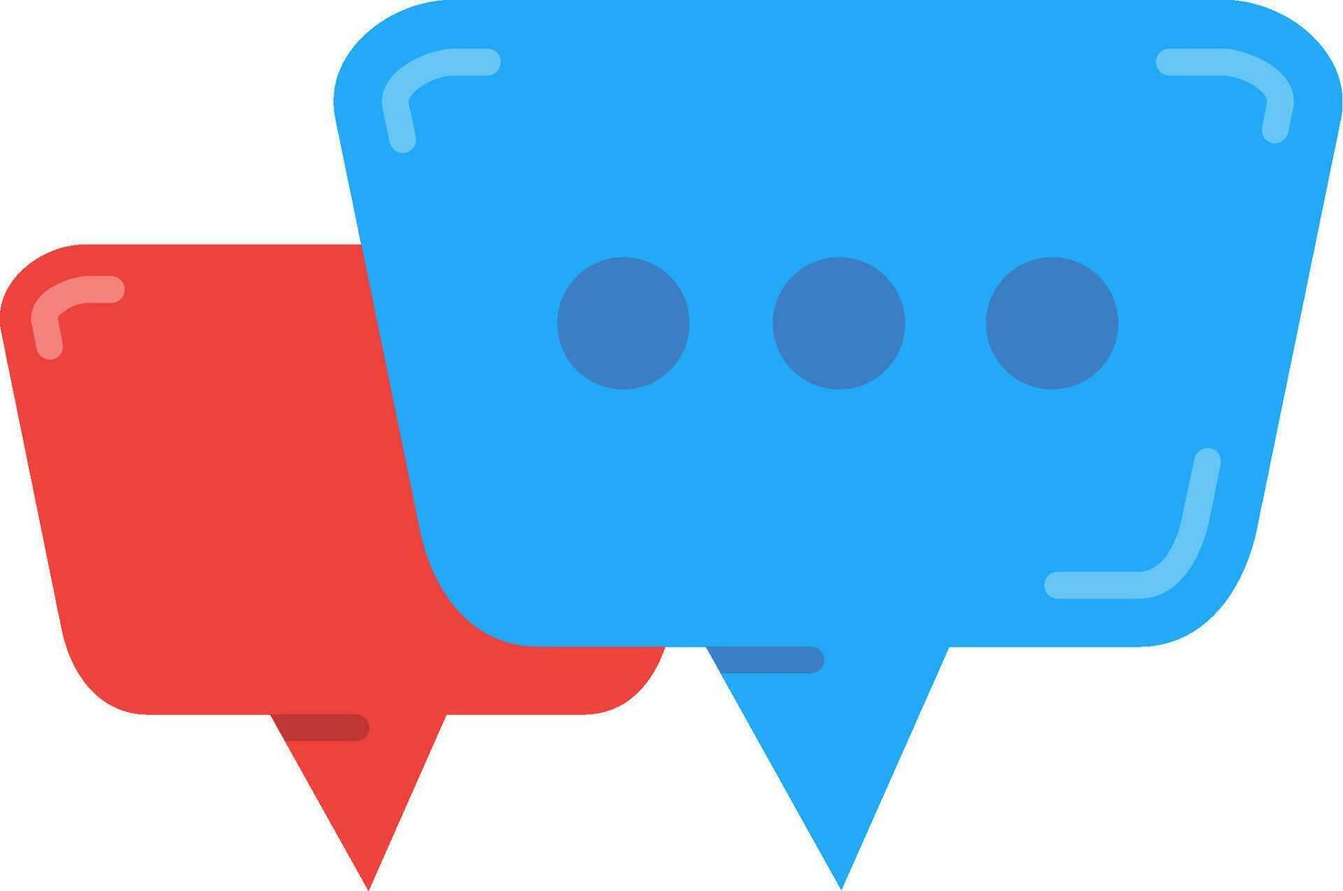 Chat bubbles Line Filled Icon vector