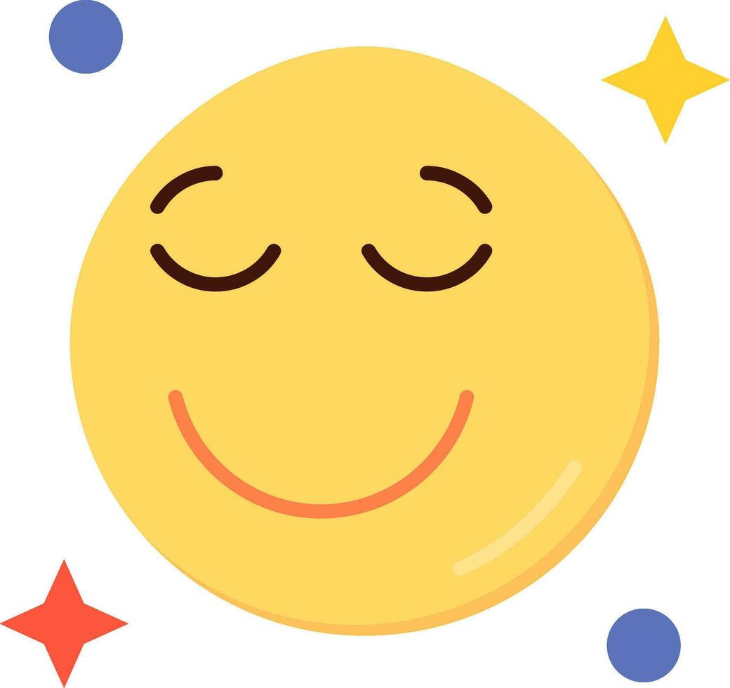 Relieved Line Filled Icon vector