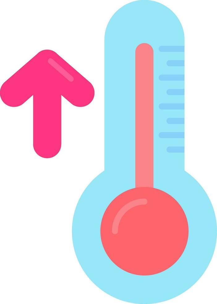 High temperature Line Filled Icon vector