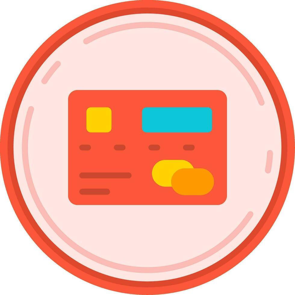 Pay Line Filled Icon vector