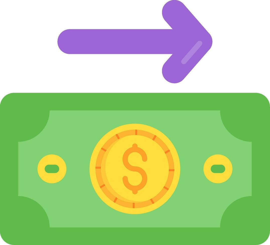 Payment Line Filled Icon vector
