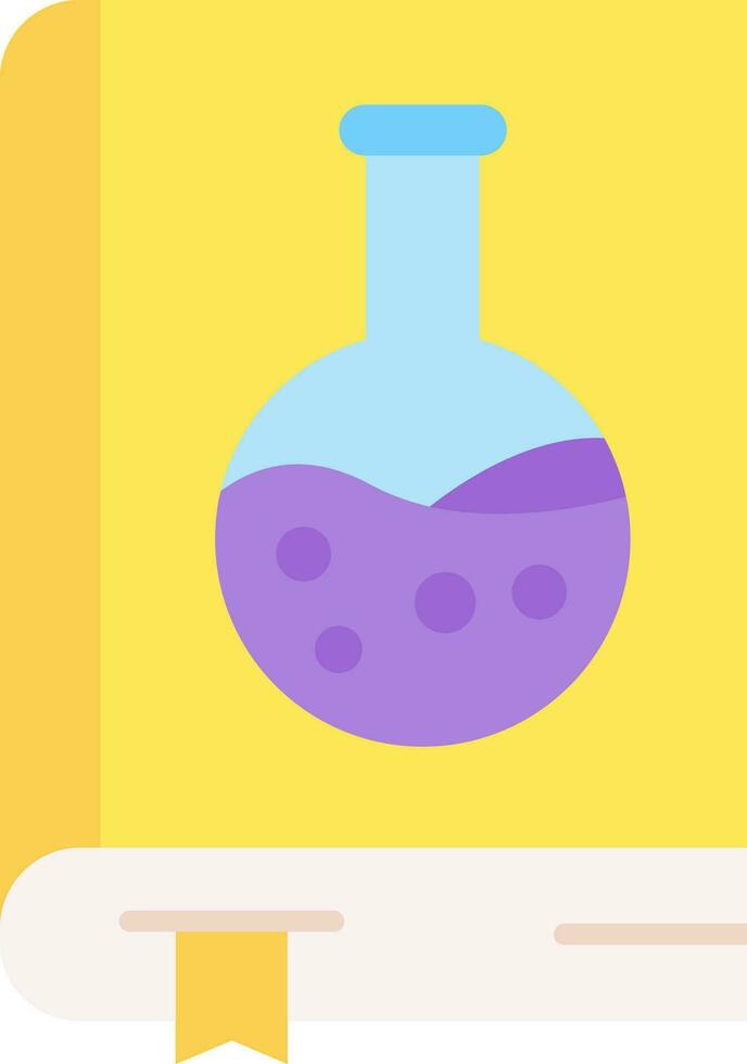 Chemistry book Line Filled Icon vector