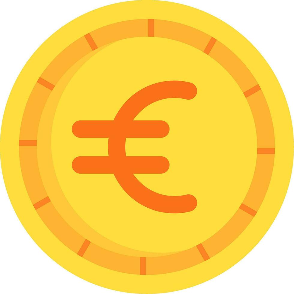 Euro Line Filled Icon vector