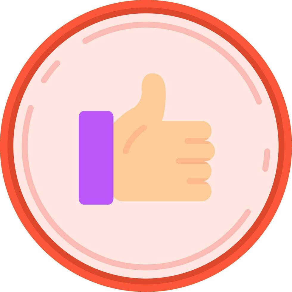 Like Line Filled Icon vector