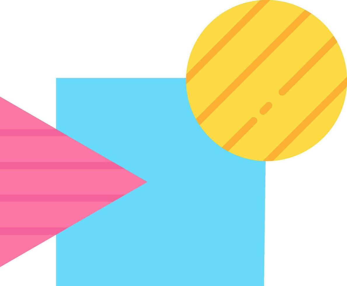 Intersect Line Filled Icon vector