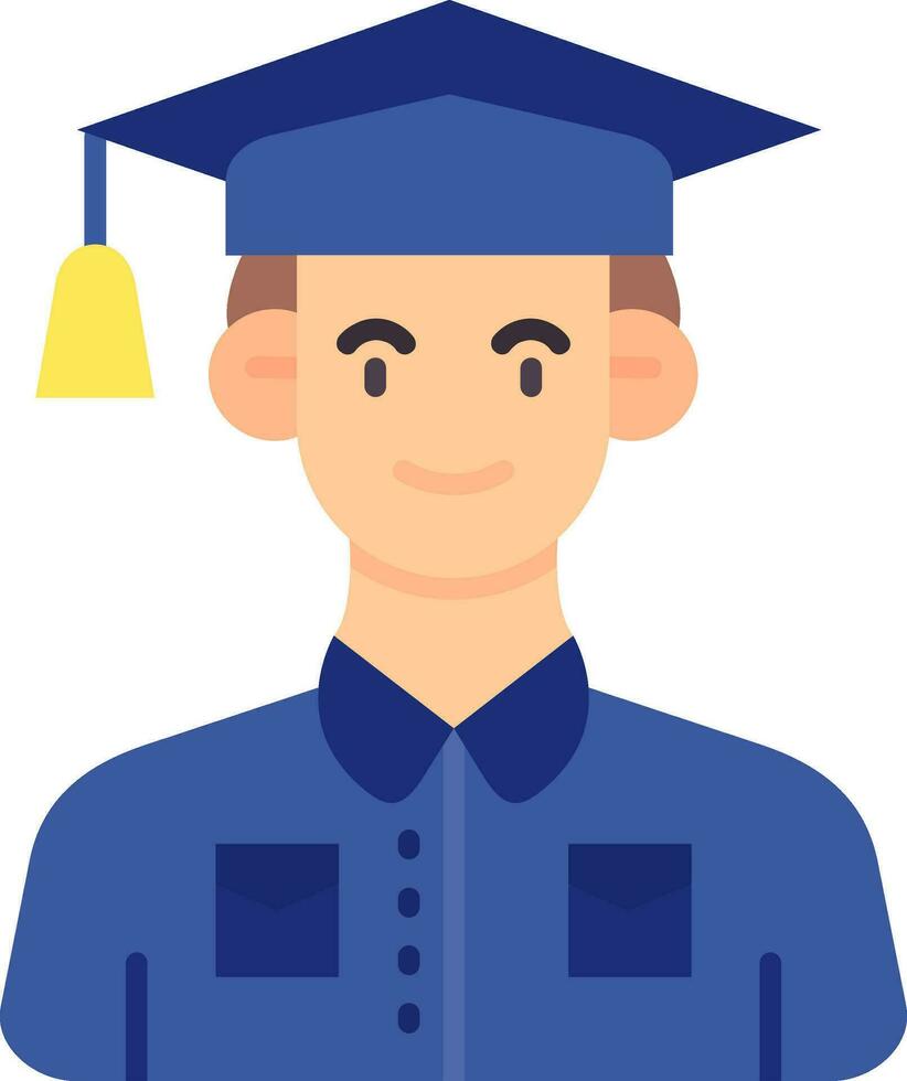 Student Line Filled Icon vector