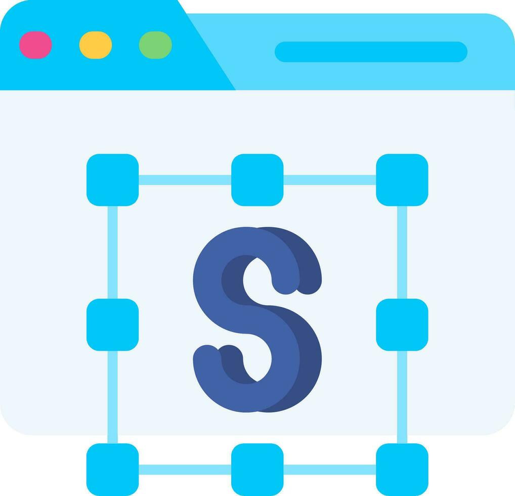 Text editor Line Filled Icon vector