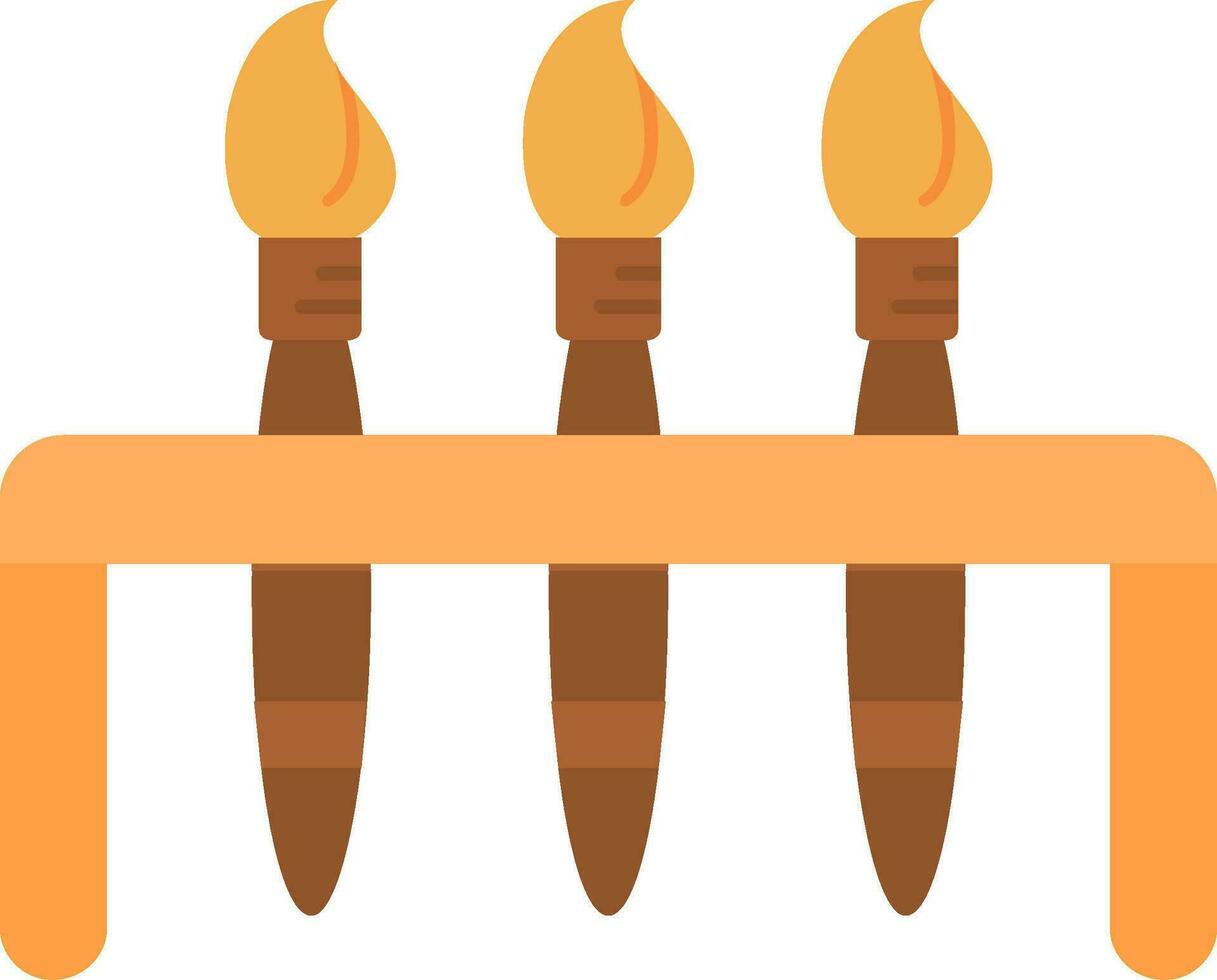 Paint brushes Line Filled Icon vector