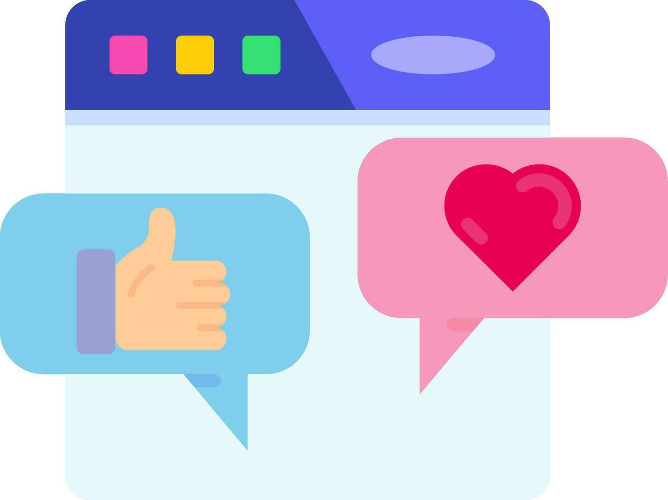 Reaction Line Filled Icon vector