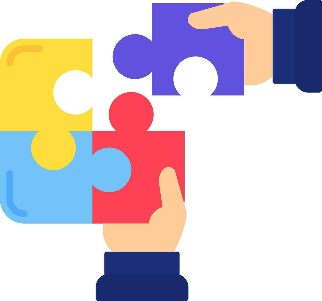 Collaboration Line Filled Icon vector