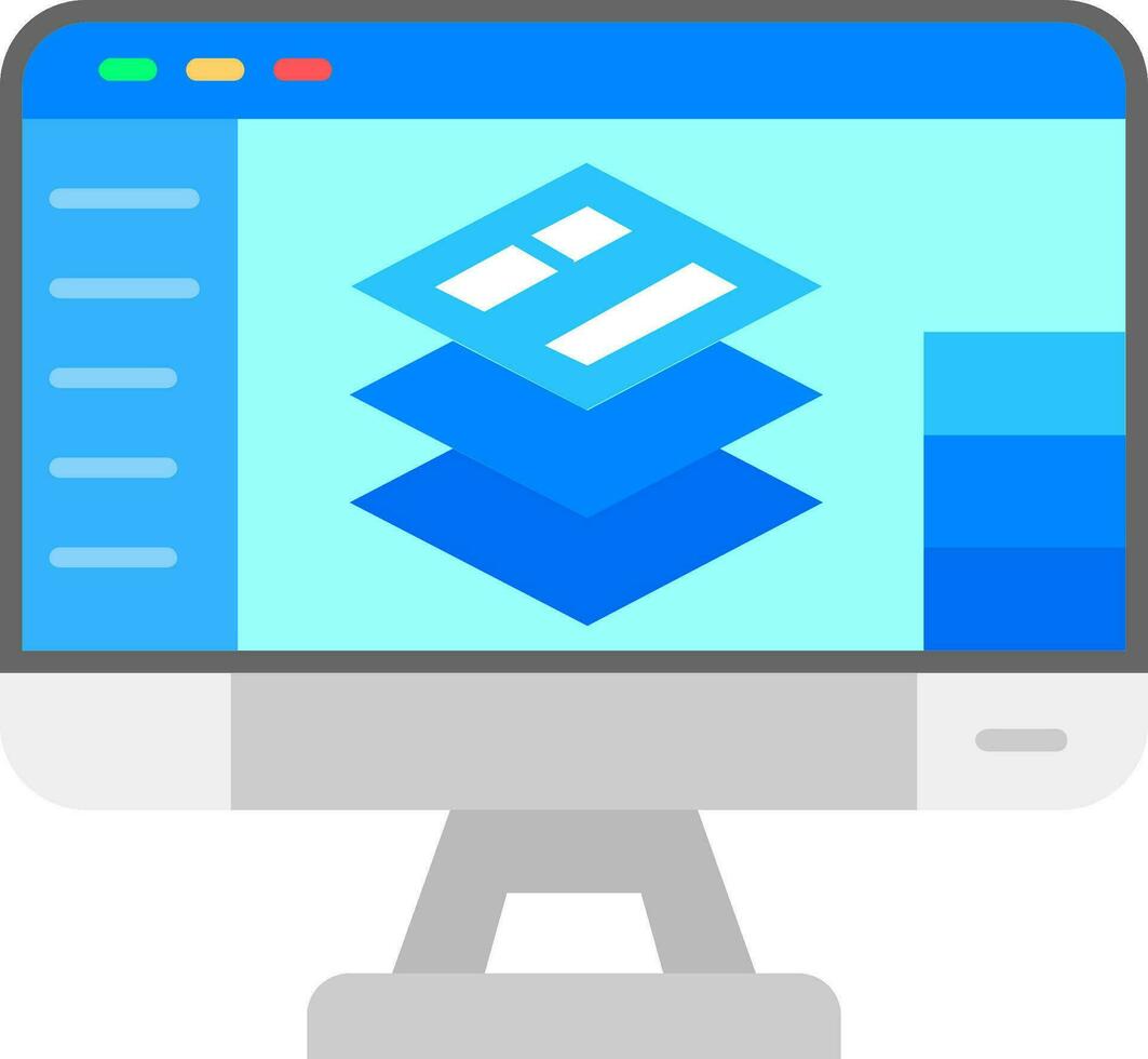 Layers Line Filled Icon vector