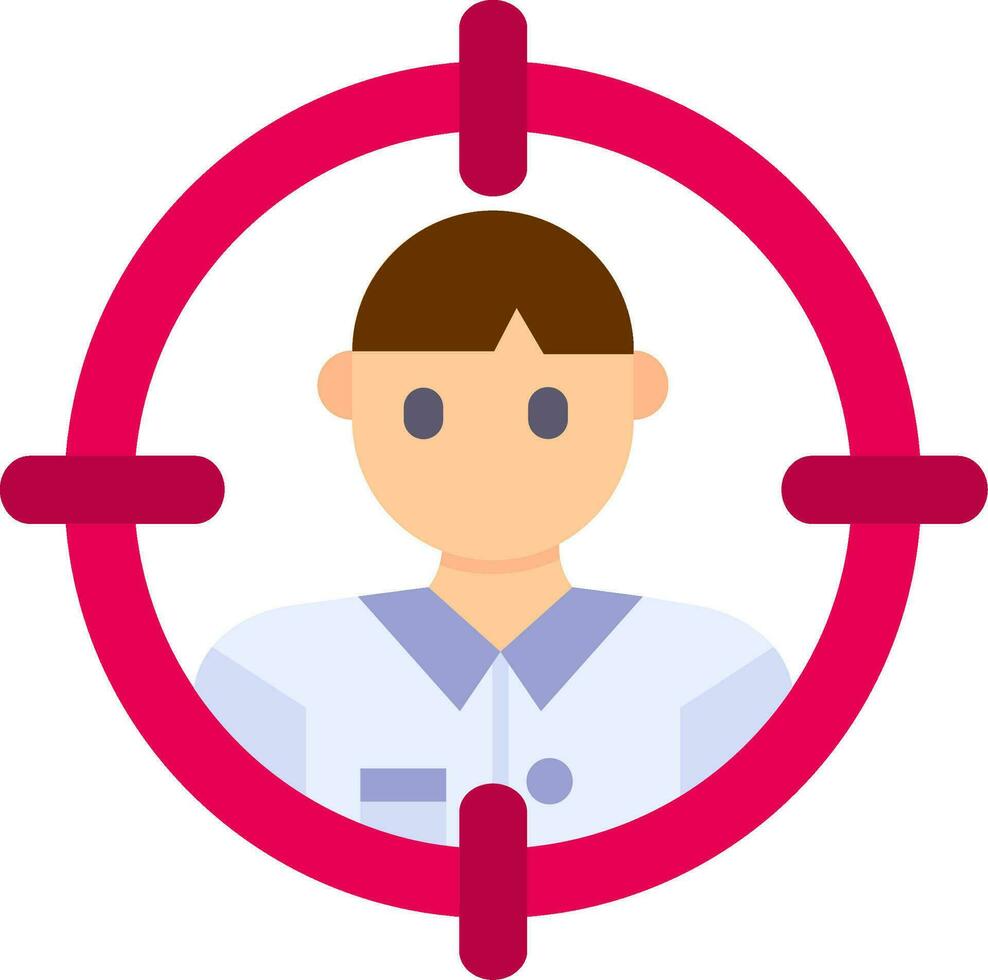 Target audience Line Filled Icon vector