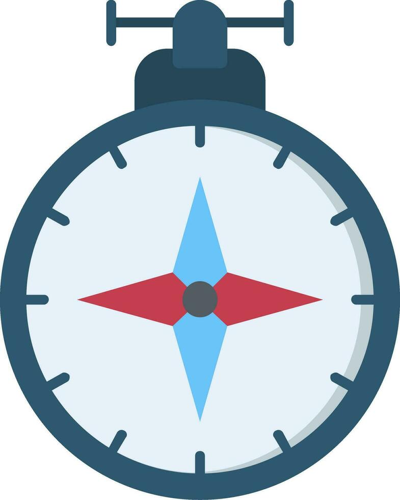 Compass Line Filled Icon vector